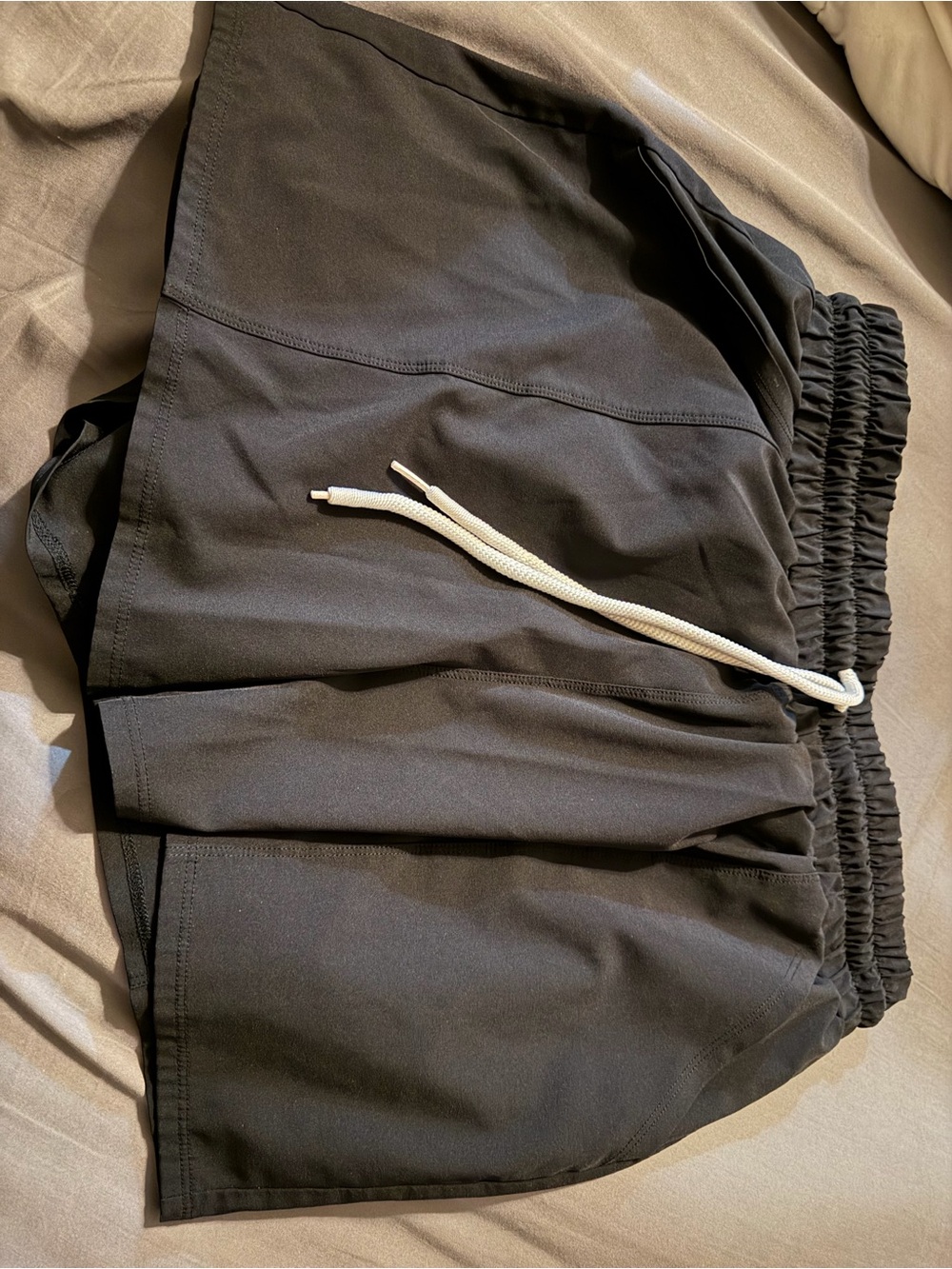 Kona Sol Black Athletic Drawstring Shorts